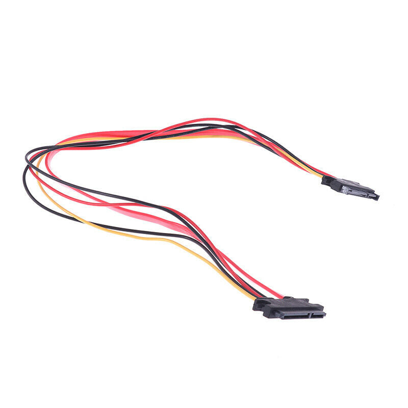 1Pc 50CM 22P SATA 7+15Pin M/F Serial Data Power Combo Cable Power Extensi.l8
