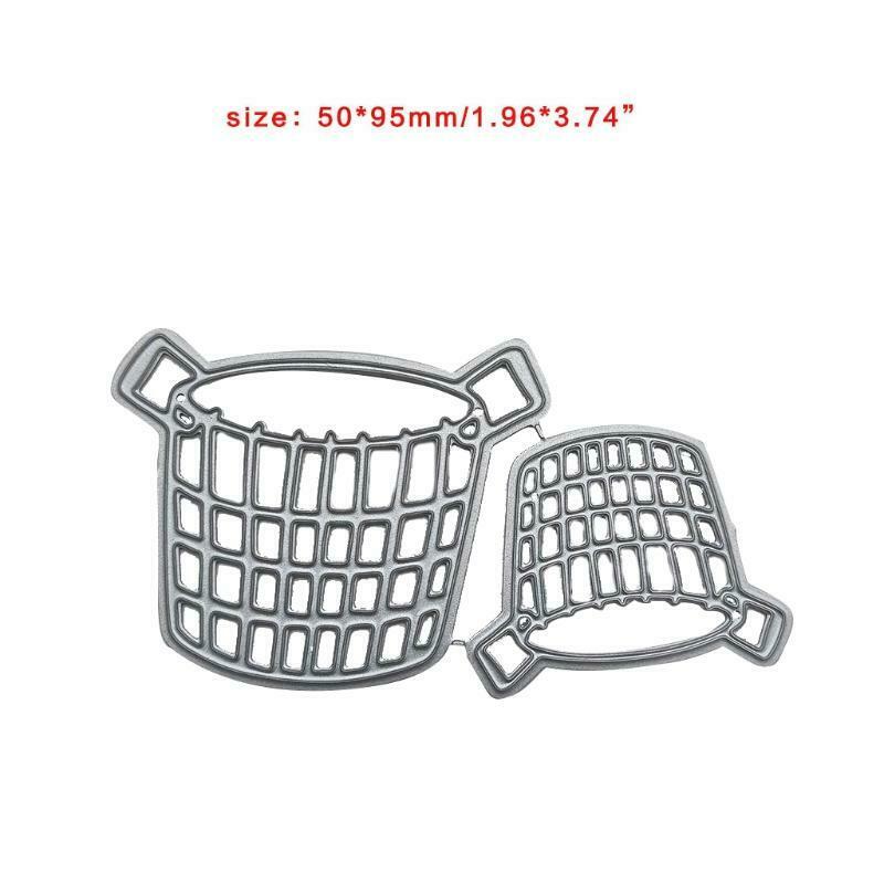 Basket Metal Cutting Dies Stencil DIY Scrapbook Album Paper Card Template Mold