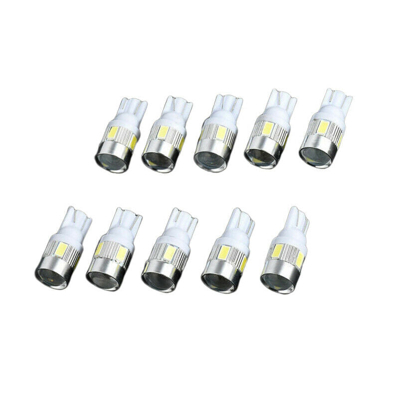 10X White High Power 3W LED Lights Show Wide Light T10 5630 6SMD Bulb Lam.l8