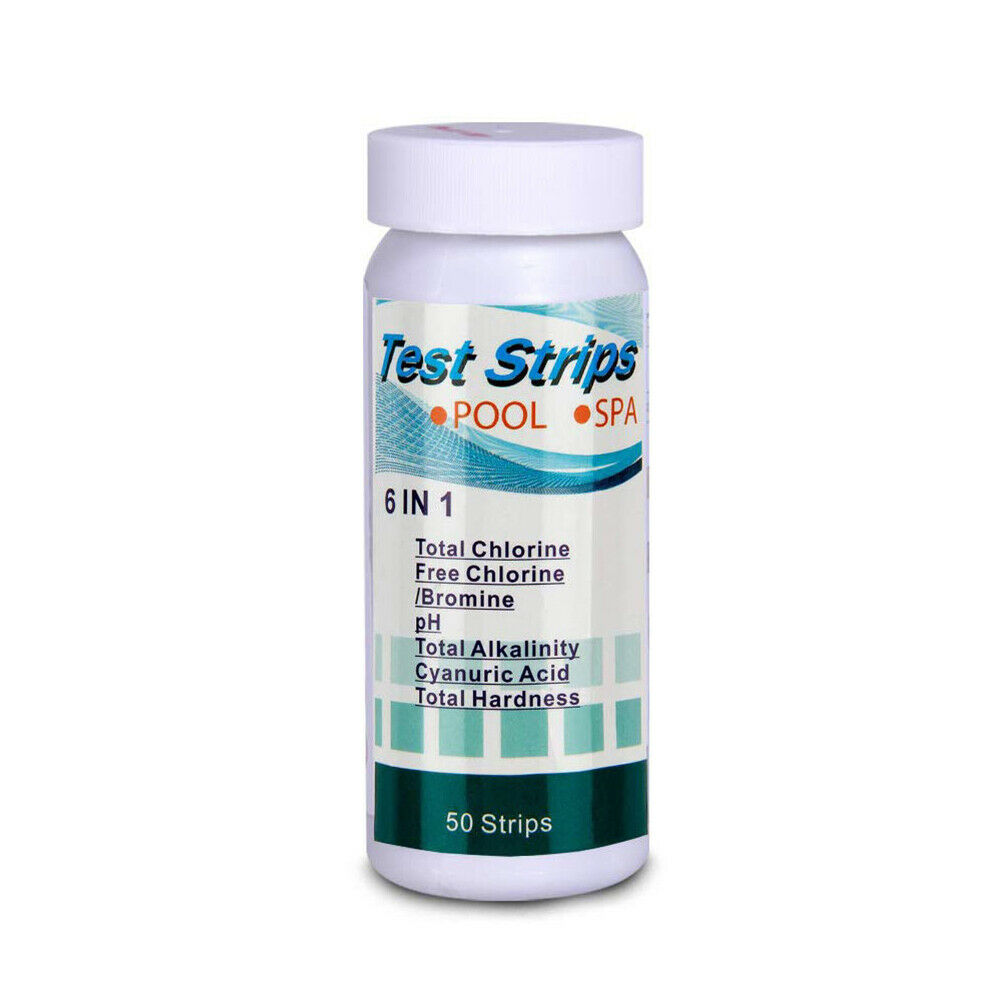 50pcs SPA Swimming Pool PH Test Paper Residual Chlorine PH Value Test Strip @