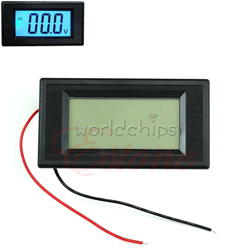 2Wire AC 80V-500V Digital Blue LCD Circuit Volt Panel Meter Voltmeter Monitor