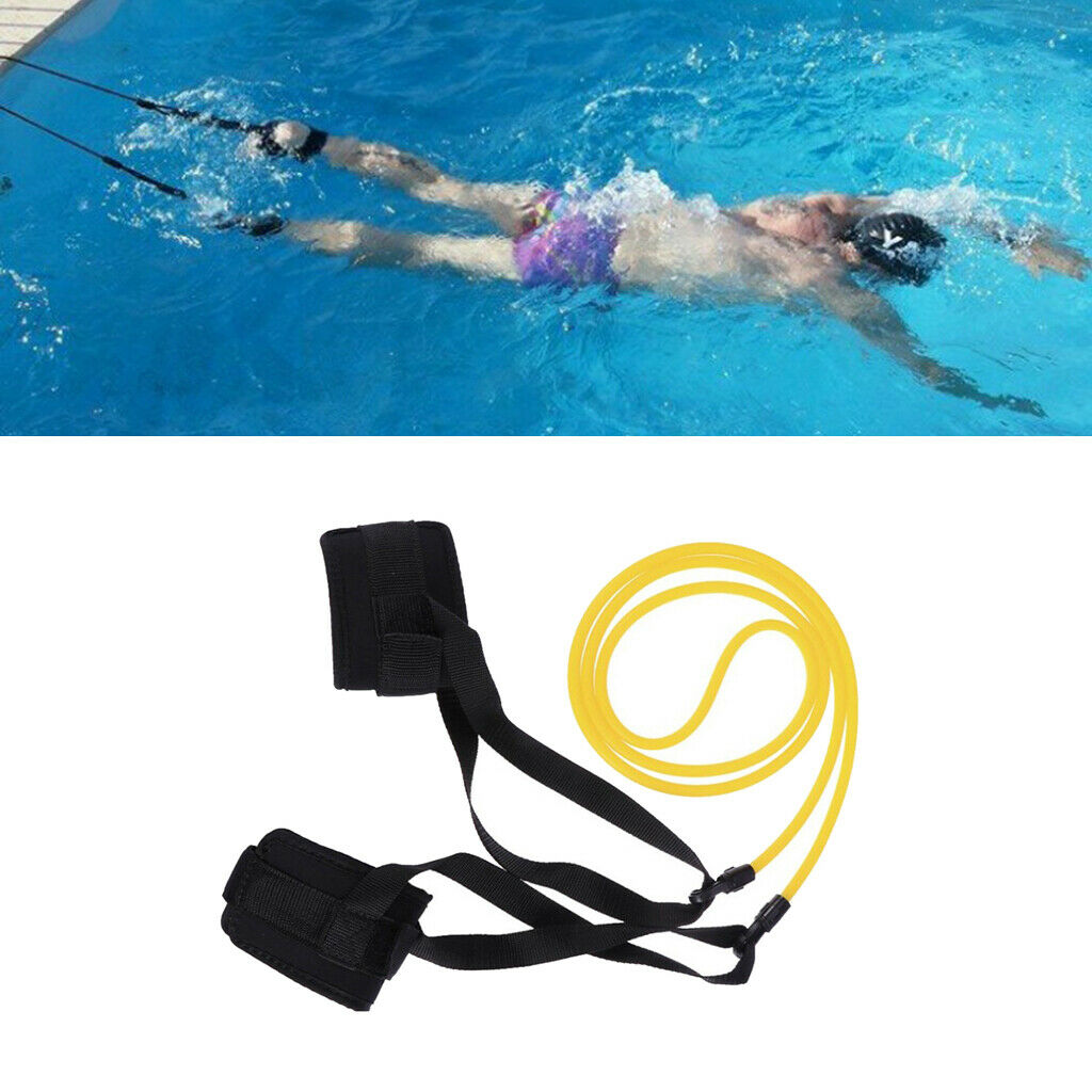2Set Swim Bungee Training Belt Swimming Resistance Safety Leash Exerciser Tether