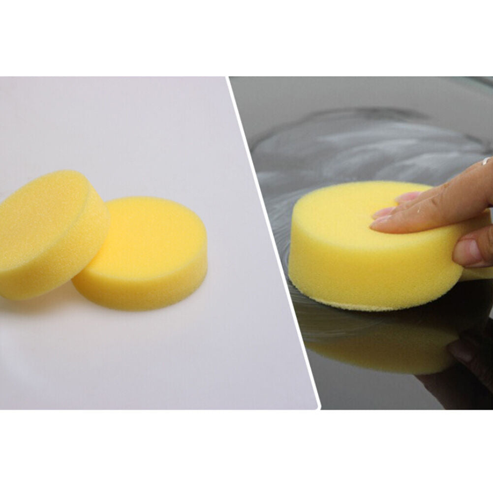 12Pcs Polish Wax Round Foam Sponges Applicator Pads For Clean Car Glass M.l8