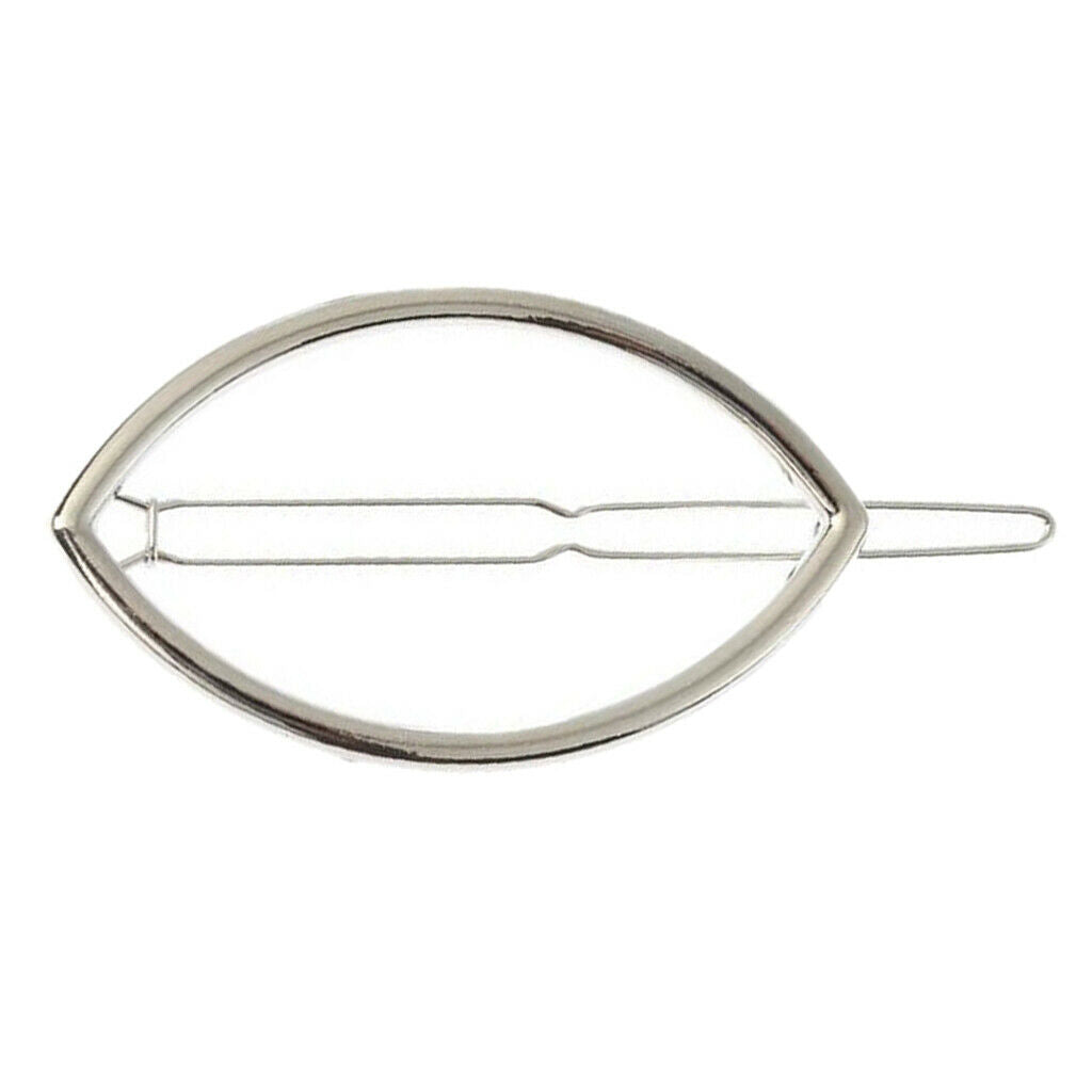 2x Fashion Geometric Hairpin Clip Hair Snap Clamp Womens Girls Headwear