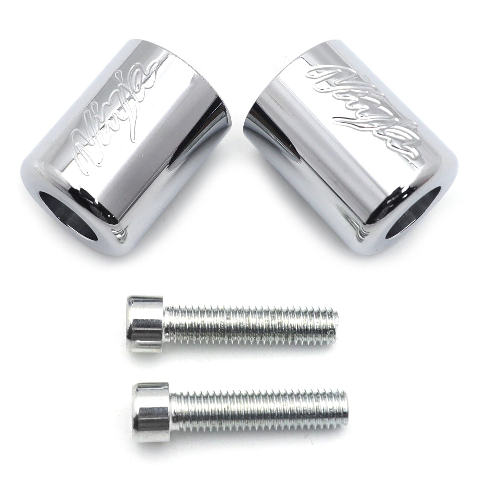 Bar Ends for Kawasak Ninja EX250 EX500 EX650R ZX6R-636 ZRX1100 ZZR1200 CHROME