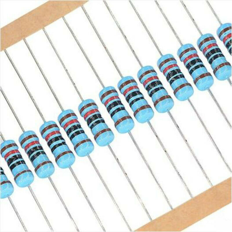 240pcs 5% 1/4W Watt Metal Film Resistors 75K to 1.8M Ohm/Ω 24 Assortment Kit