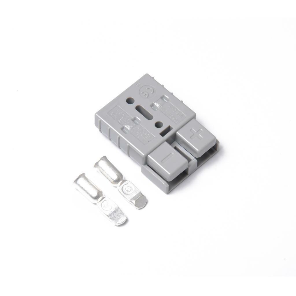 2Pcs 50A Battery Quick Plug Disconnect Connector Kit Grey for Winch Trailer