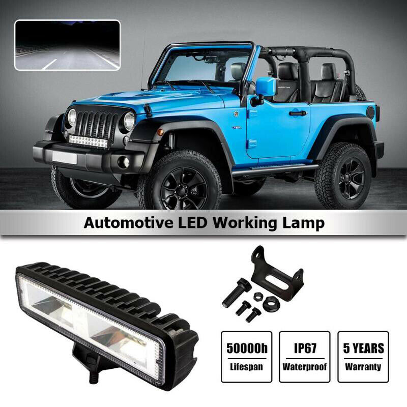 16LED Work Light Bar 48W 6000K Waterproof Car Spot Beam Fog Driving LampB j SJ
