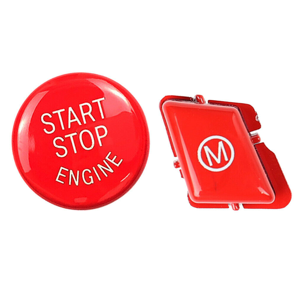 Engine Start Stop Push + M3 Steering Wheel Button Cover for BMW 3 Series E93