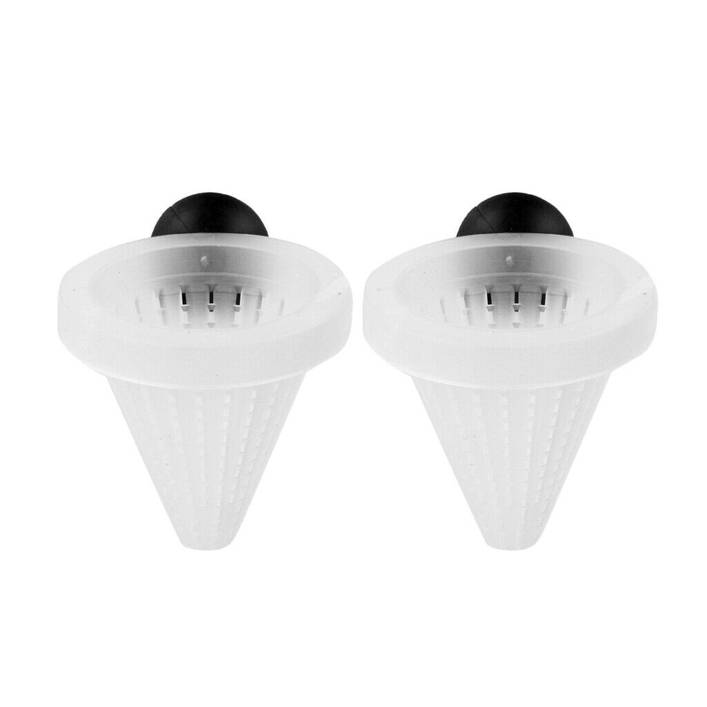 2pcs Tapered Aquarium Fish Feeder Red Worm Funnel Fish Food Feeding Cup Tool