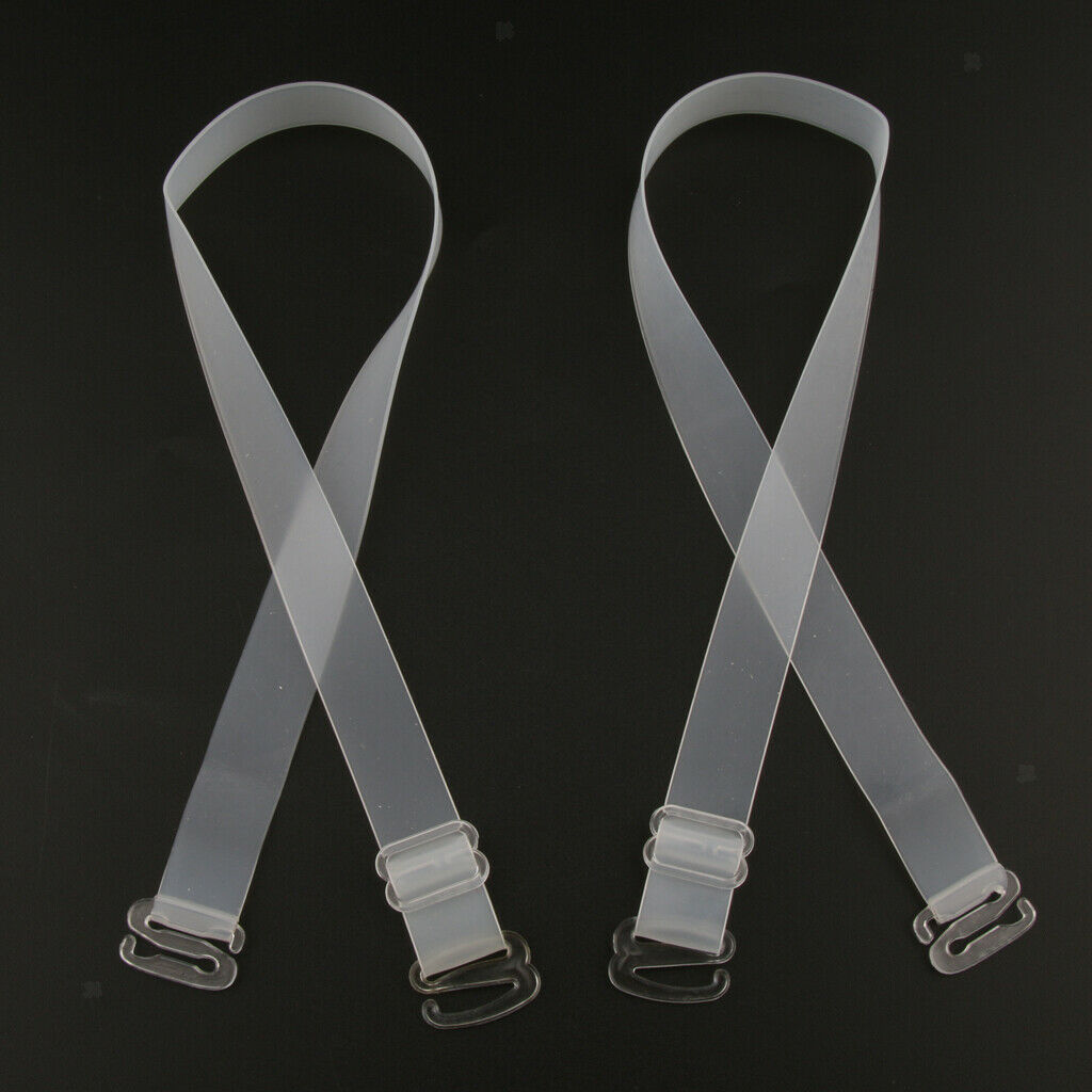 15Pairs Womens Adjustable Elastic Replacement Bra Shoulder Straps Metal Hook