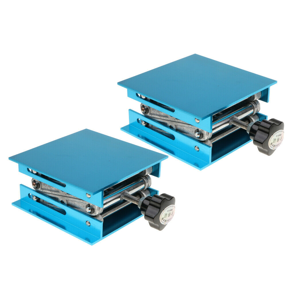 2Pcs Heavy-duty Lab Jack Stand Lift Platform Equipment Load Bearing 5KG