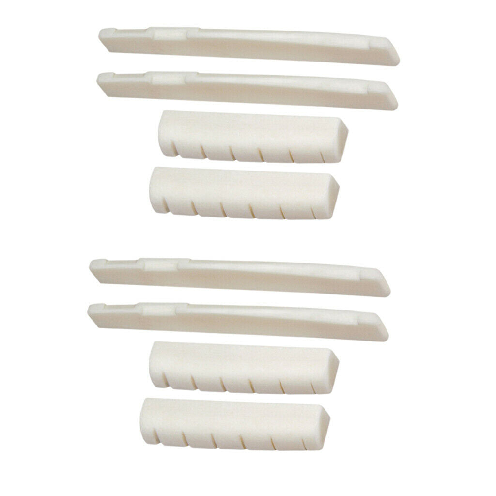 4 Sets 6-String Acoustic Guitar Saddles Nuts For Guitar Lovers Musical Gift
