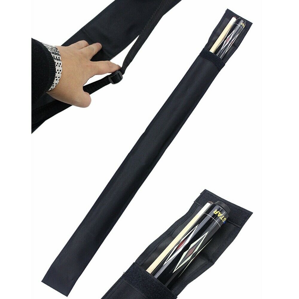 1/2 Pool Cue Billiard Stick Bags Portable Cases Protect Adjustable Storage Pouch