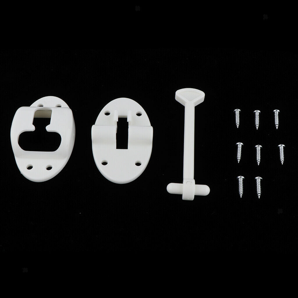 2set RV Plastic Baggage Door Catch Holder Camper Trailer Travel Latch