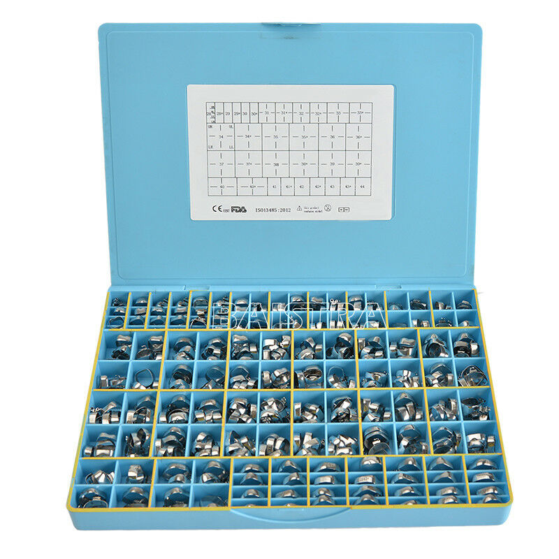 340pcs Dental Orthodontic 1st Molar Roth.022 Band Buccal Tubes Convertible U3/L2