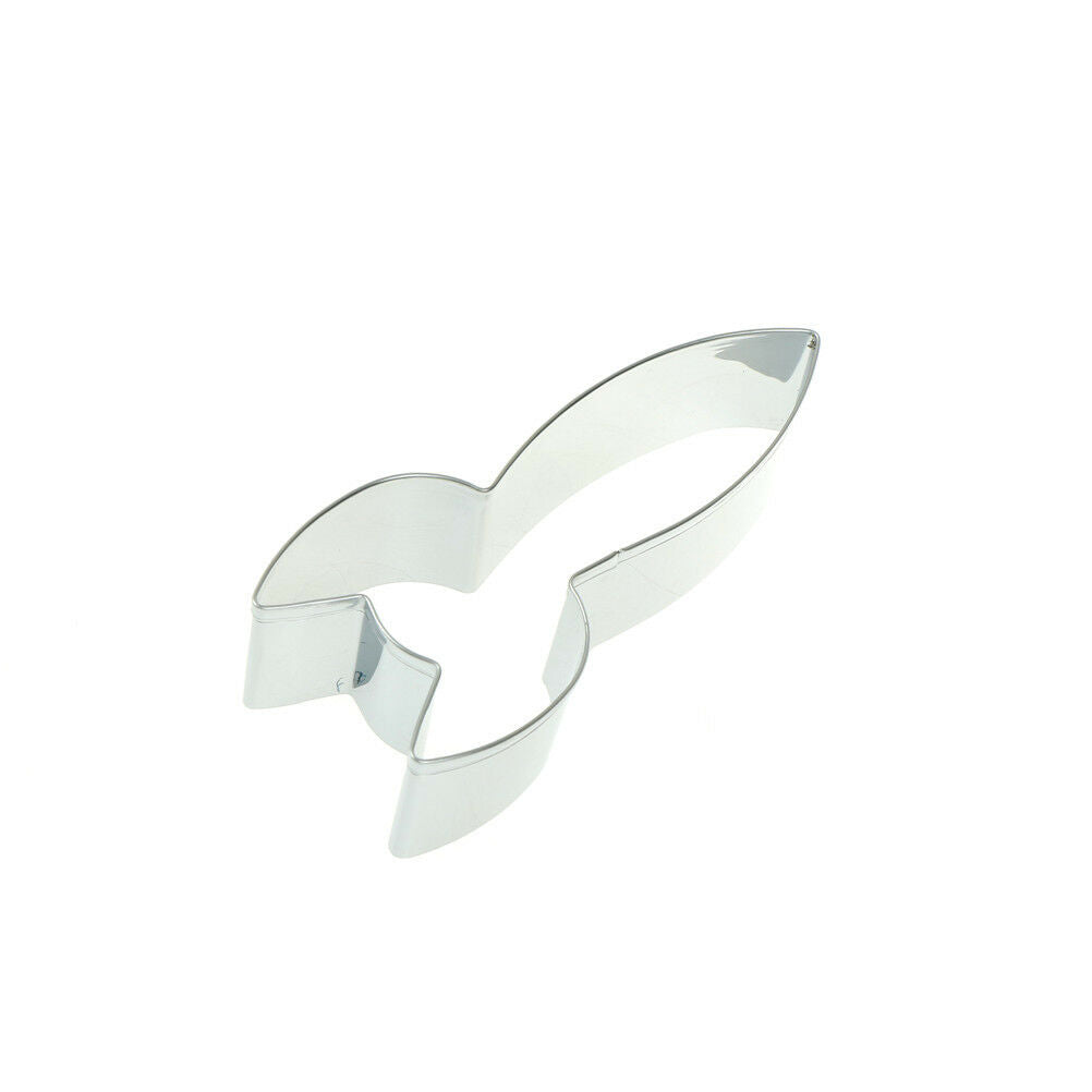 rocket shaped stainless steel cookie cutter biscuit cutter baking cookies .l8