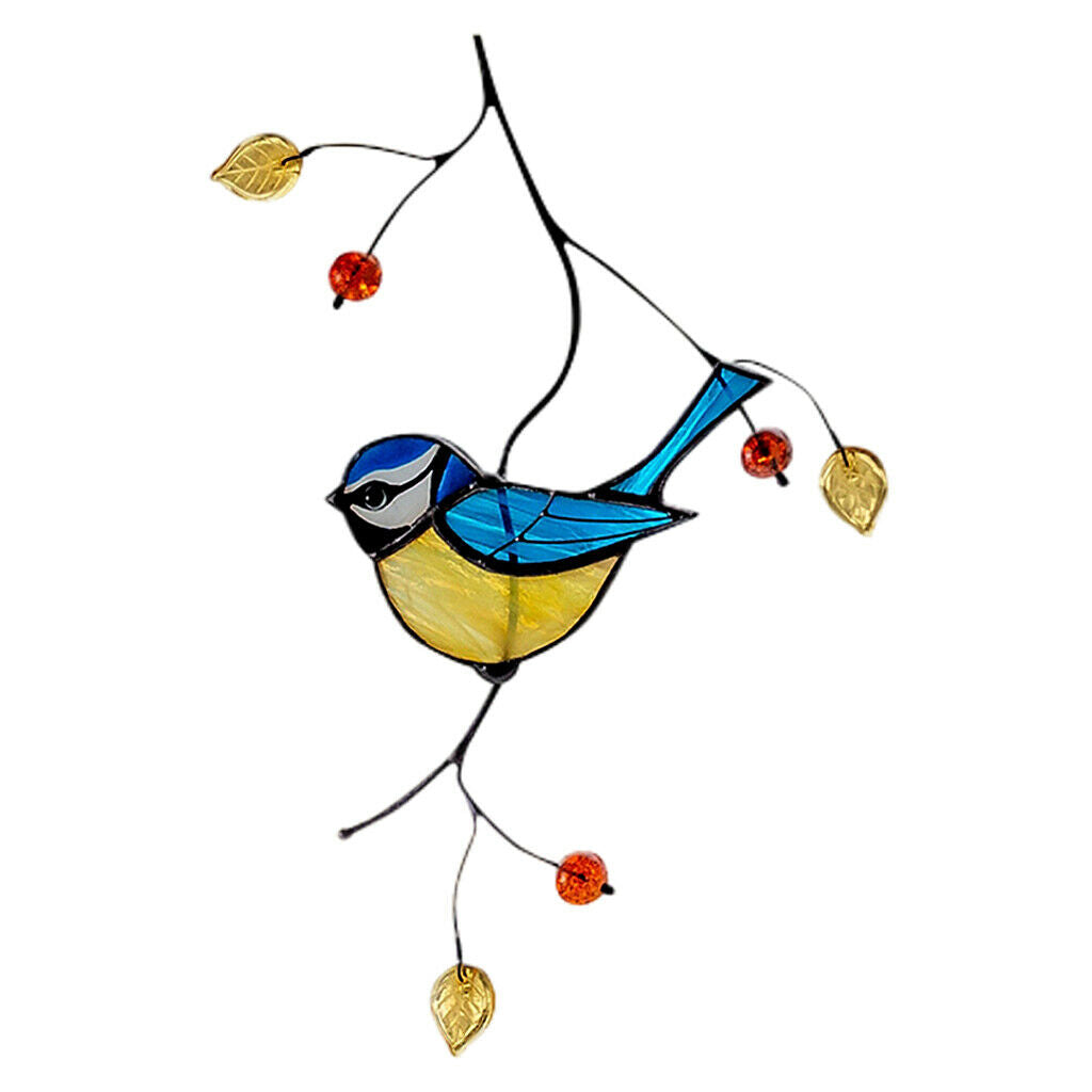 Stain Glass Window Wall Hummingbird Stickers Clings Home Decor Decoration