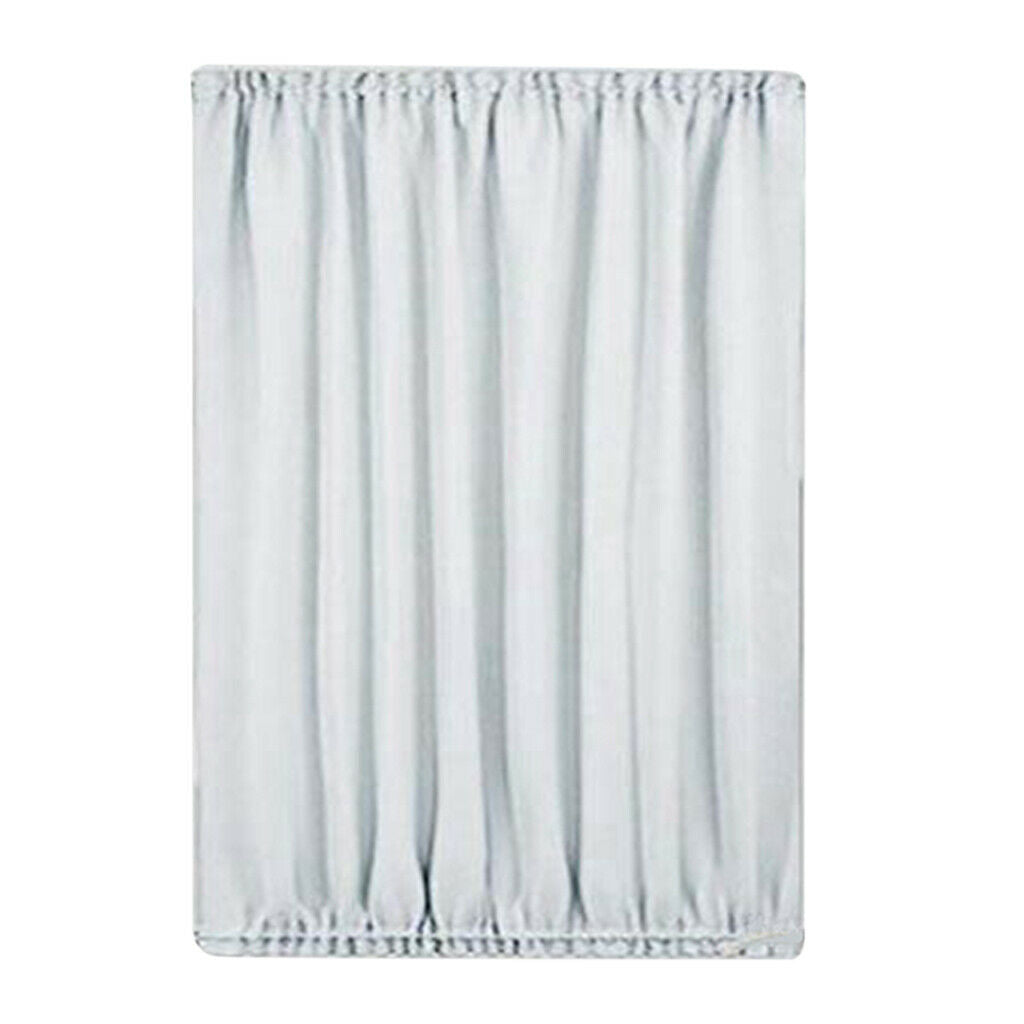 Light Reducing Thermal Insulated French Glass Door Curtain Panel  White