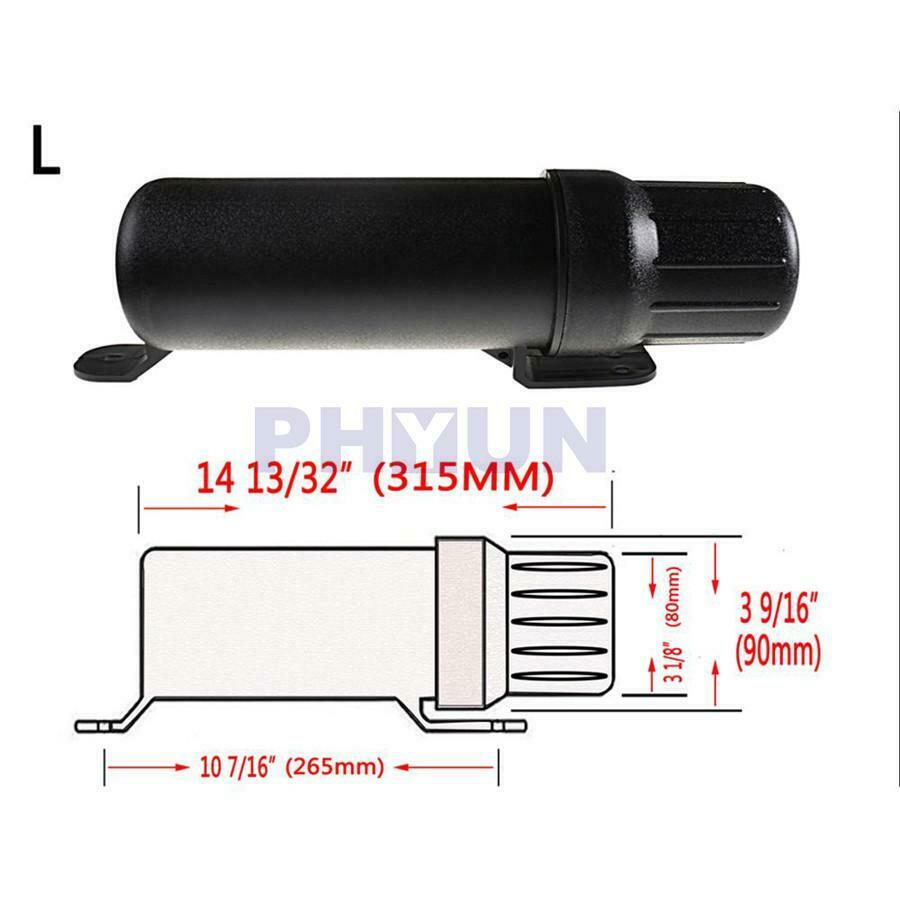 Universal Black PP Motorcycle Tool Tubes Storage Box w/O Ring L Size Waterproof