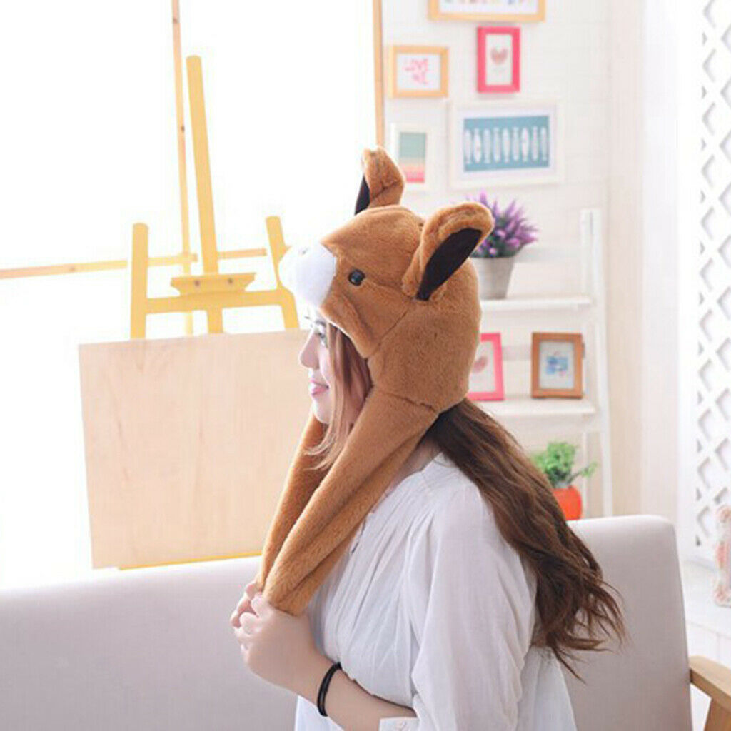 Bear Hat, Cute Animal Hat, Plush Hat, The Ear Can Move Up and Down