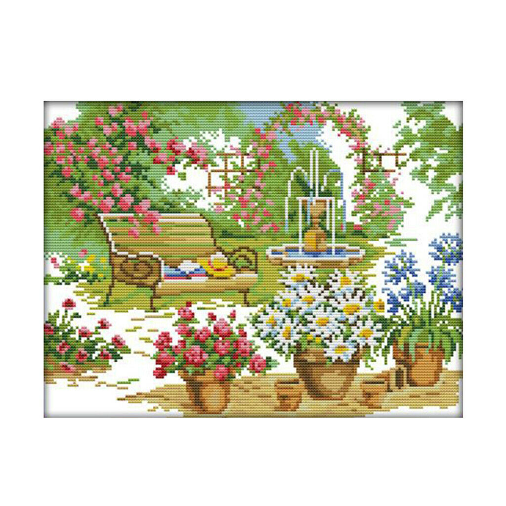 Floral Pattern Cross Stitch Kits Adults DIY Embroidery Home Decor Gift