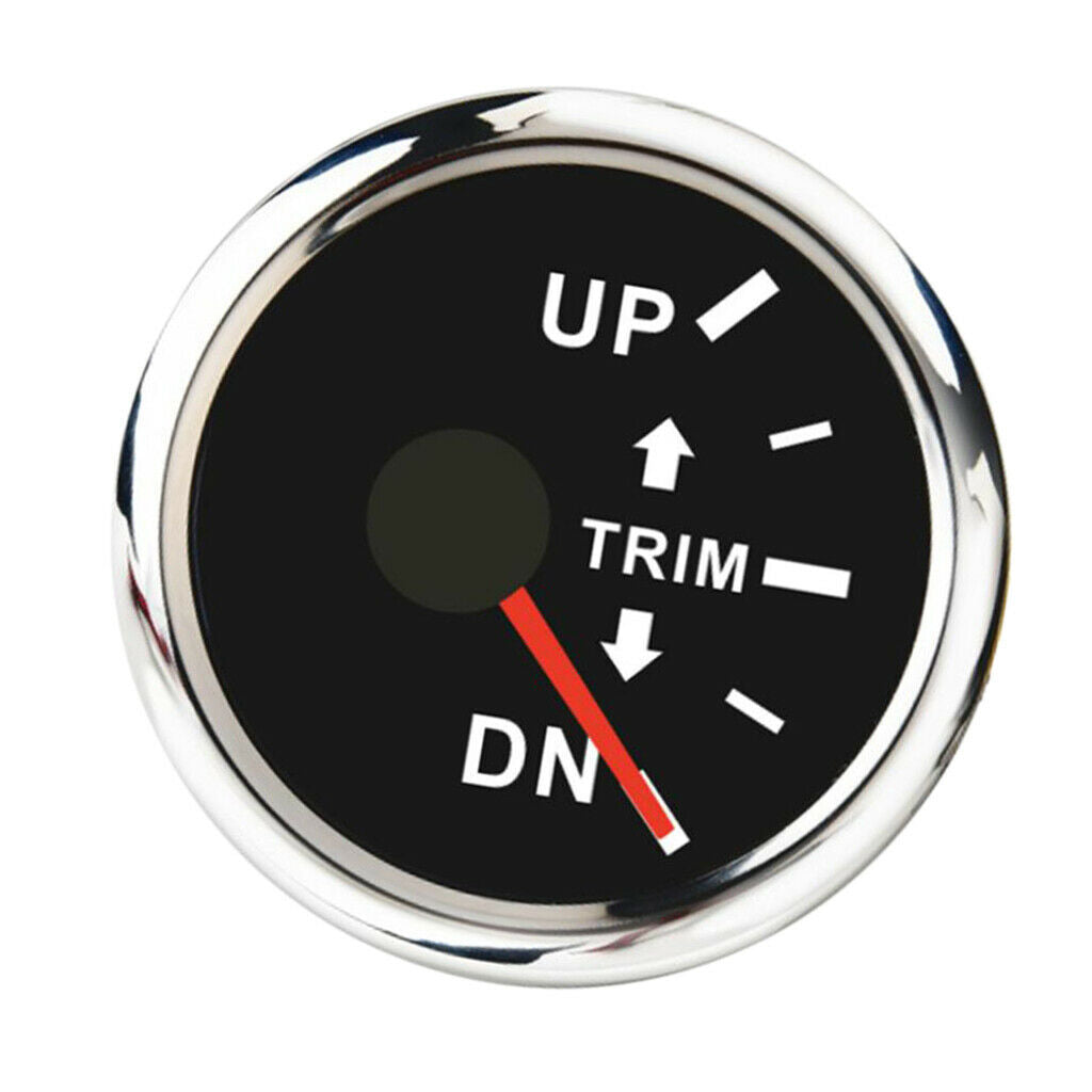 Auto Meter Trim Gauge, Waterproof Anti-fog Boat Marine Trim Tilt Gauge - Right