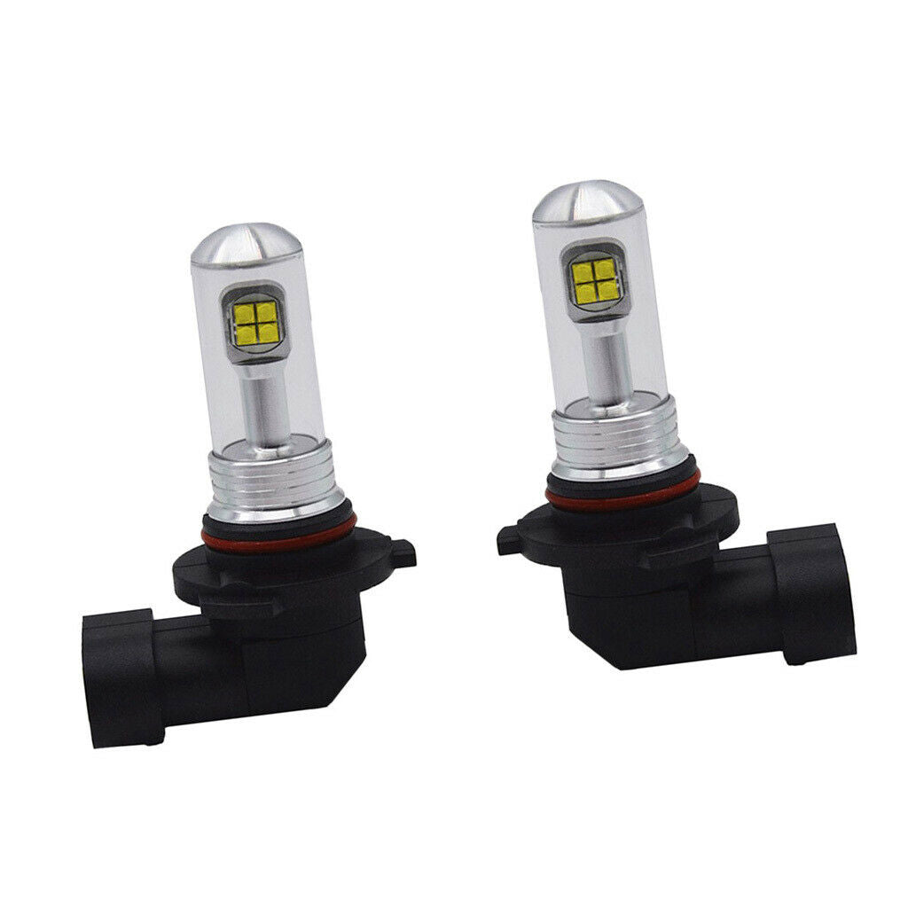 2 Pieces Car 9005 2835 80W LED Fog Lights Bulbs Driving Lamp DRL 6000K White