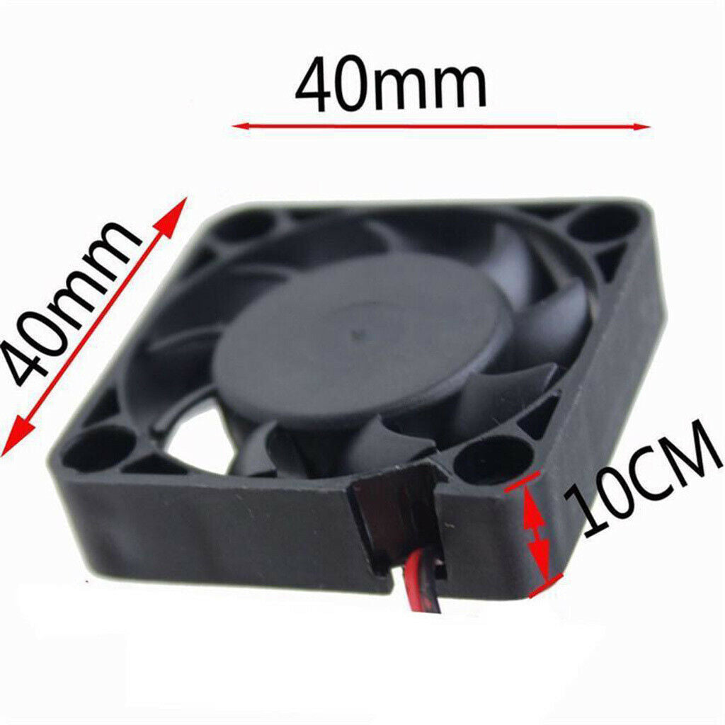DC 2Pin Mini Plastic Tabletop Cooling Fan Cooler Grill For Desktop Case