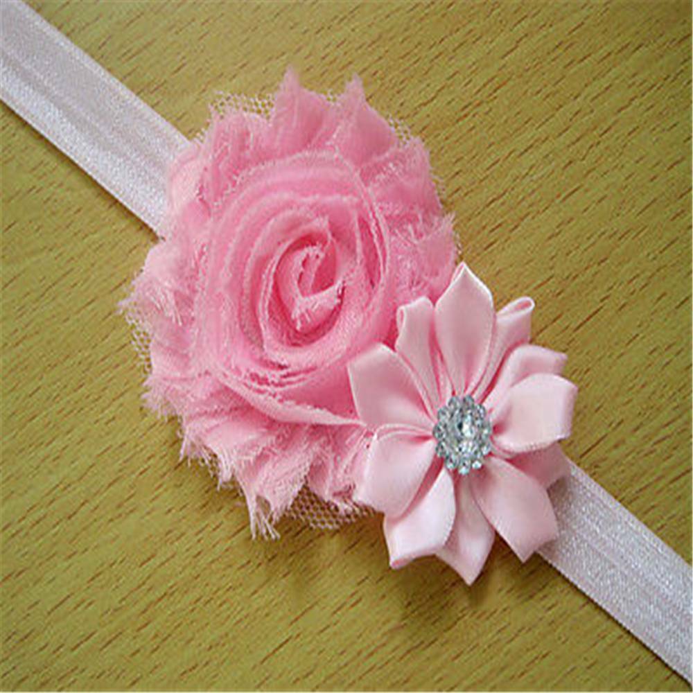 10X/Set Kids Girl Baby Chiffon Toddler Flower Bow Headband Hair Band Headwear*