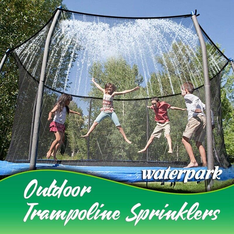 Trampoline Sprinkler 12M Outdoor Trampoline Water Sprinkler for Fun Summer WQ2X9