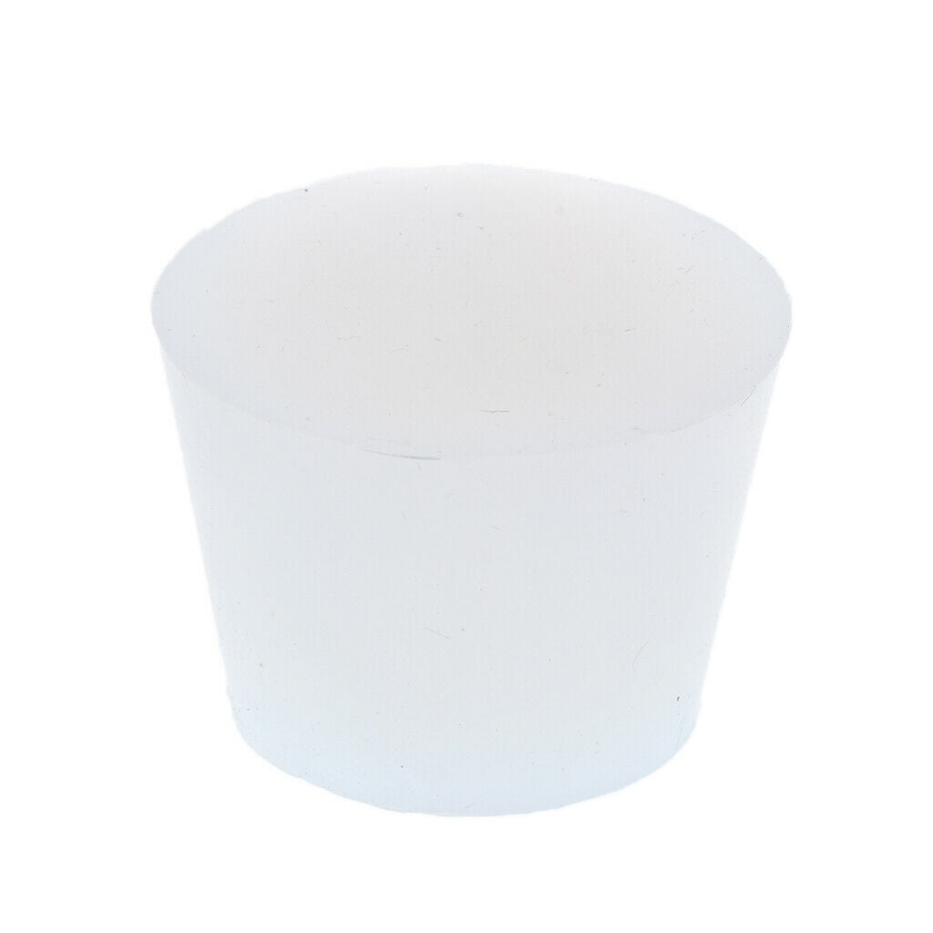 1pc Lab Glassware Tube Silicone Stopper Wine Corrosion Resistant 3.2-4.2cm