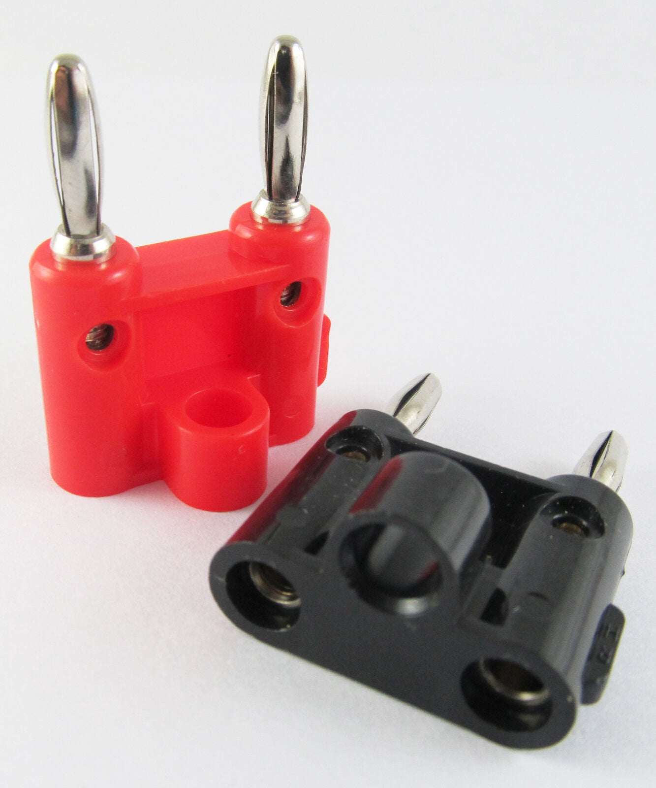 16pcs Screw Type Dual Banana Plug Speaker Adapter Connector 436B\R