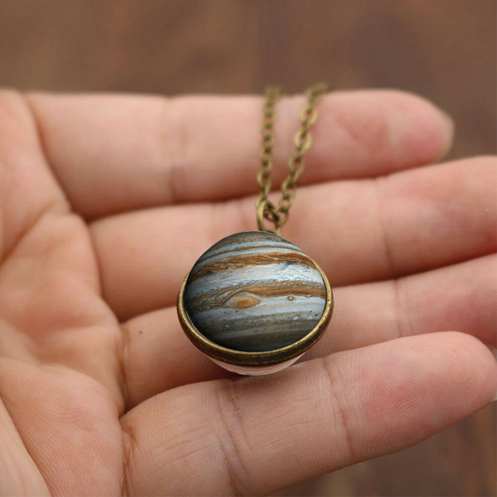 Jupitor Necklace - Outer Space Pendant Solar System Science Jewelry Planet Gift