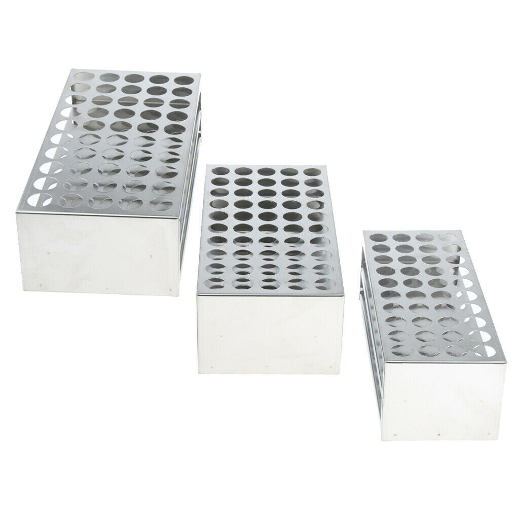 Detachable Centrifuge Tube Rack Stainless Steel 50Holes 21mm dia