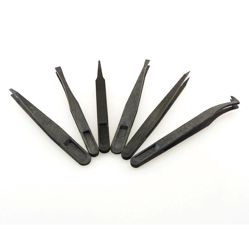 6Pcs/set Anti-static Plastic Tweezers Repairs Tool For Sensitive Componen.l8