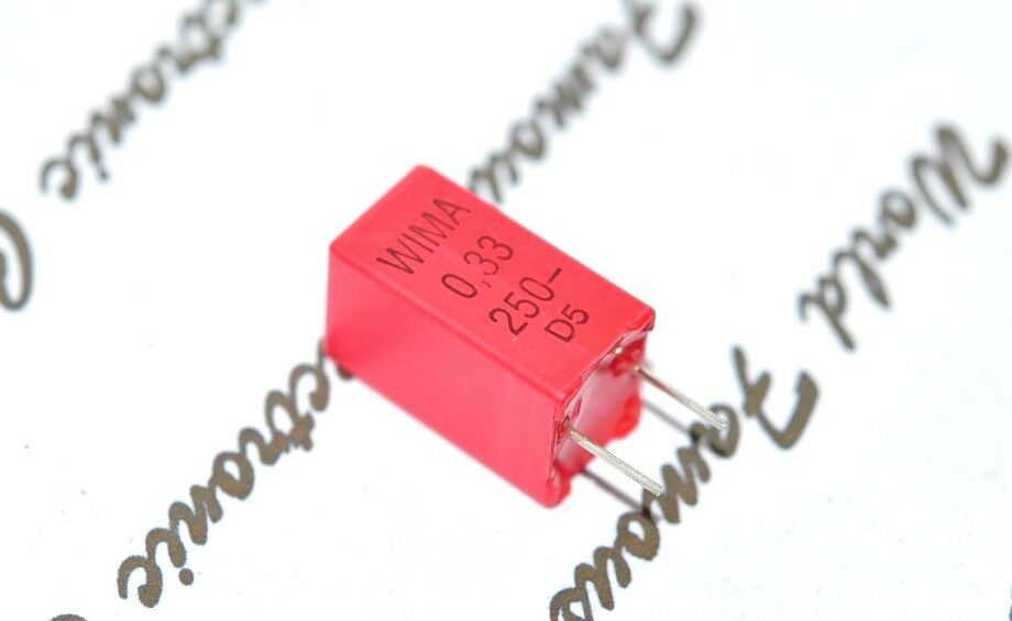 10pcs - WIMA MKP2 0.33uF 330nF 250V 5% pitch:5mm Capacitor MKP2F033301M00JSSD