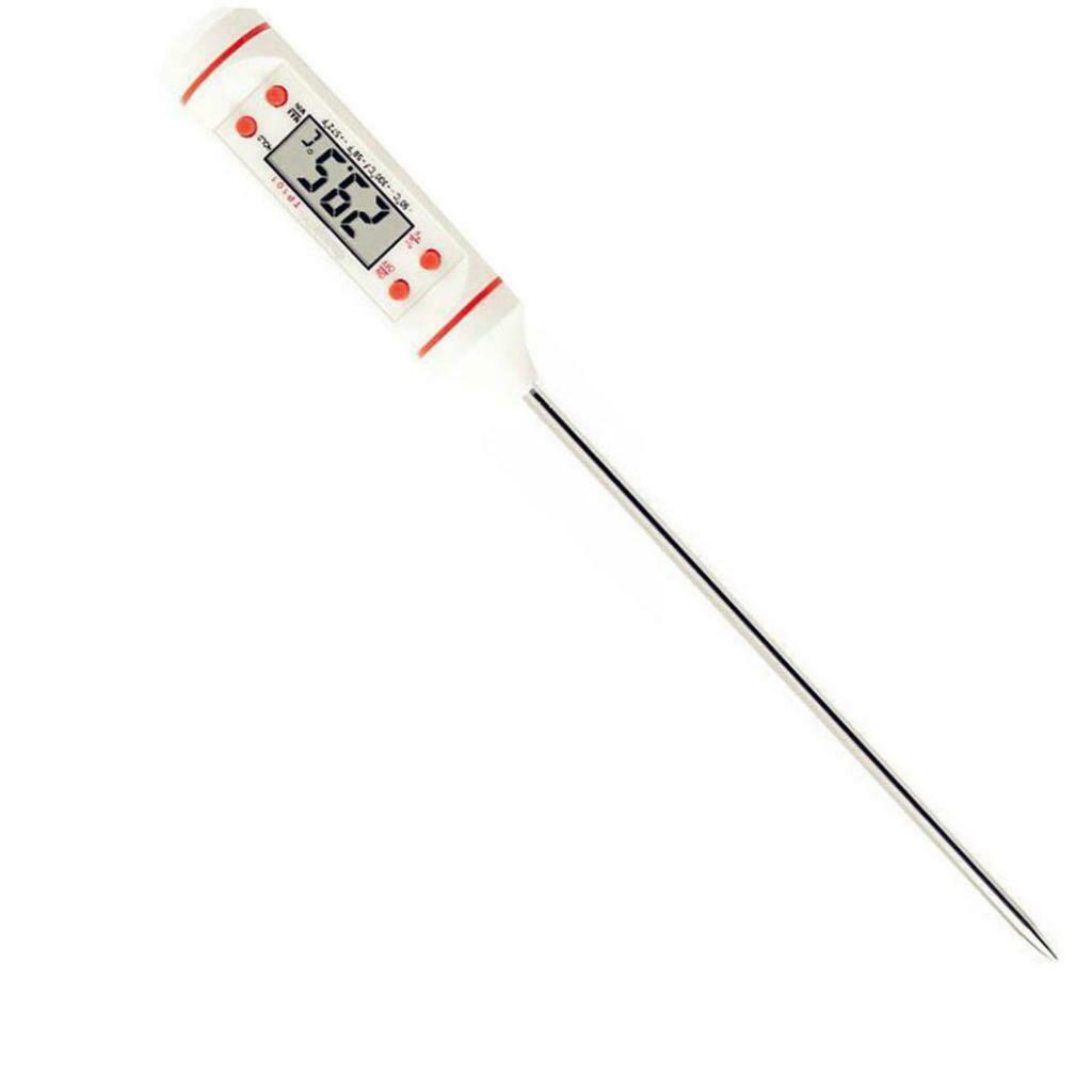 2pcs Digital Food Thermometer Baking Meat for Oil Deep Fry Candy Thermometer