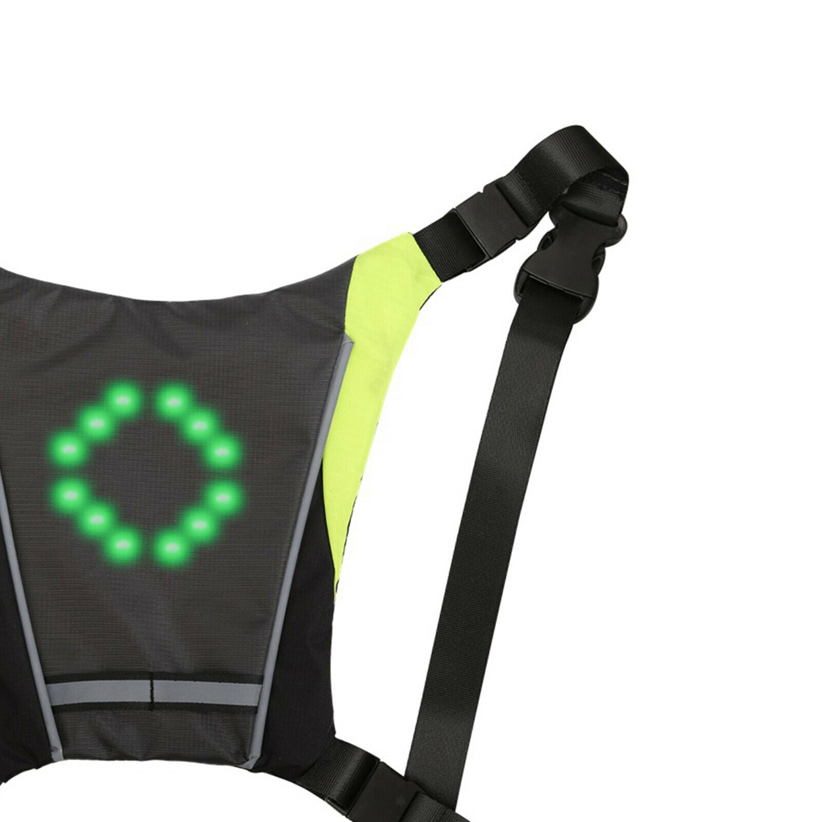 Cycling LED Turn Signal Vest Reflective Remote Direction Indicator Backpack