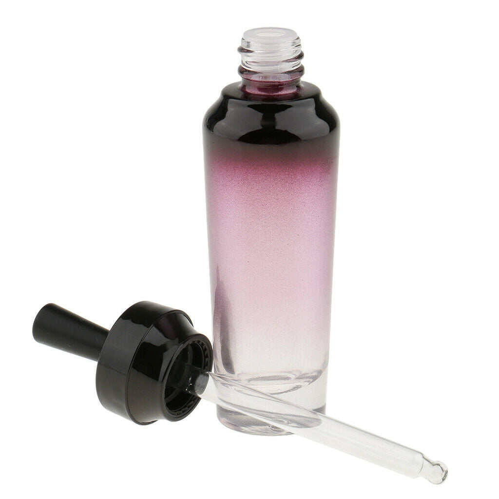 2 Pieces Empty Glass Eye Dropper Bottles Essential Oil Perfume Pipette Vials