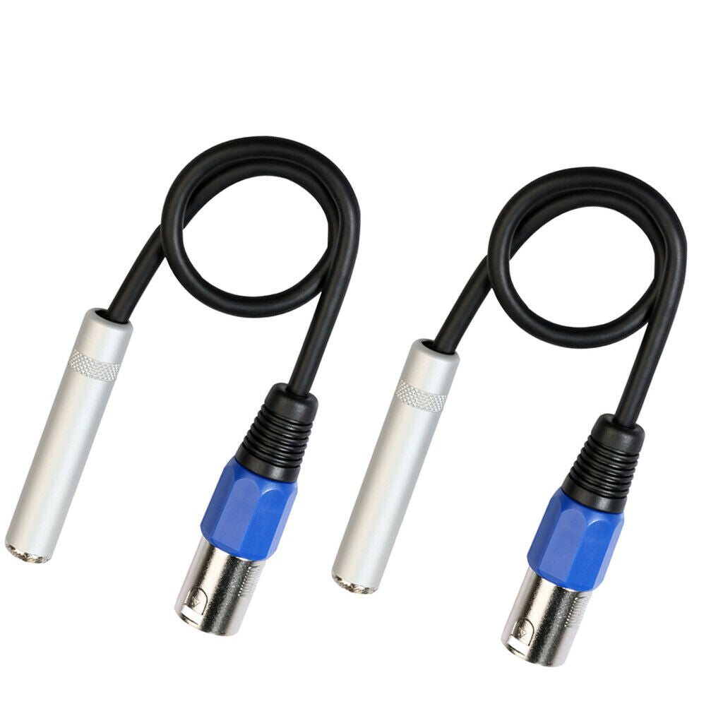 2pcs XLR 3Pin Male To Female Jack Balanced Audio Cable For Microphone Mixer
