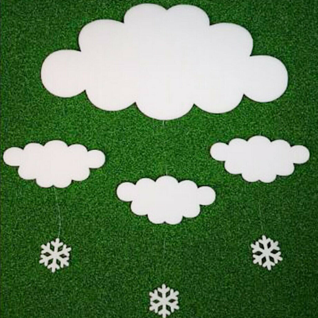 Merry Christmas Foam Cloud Shape DIY Christmas Accessories