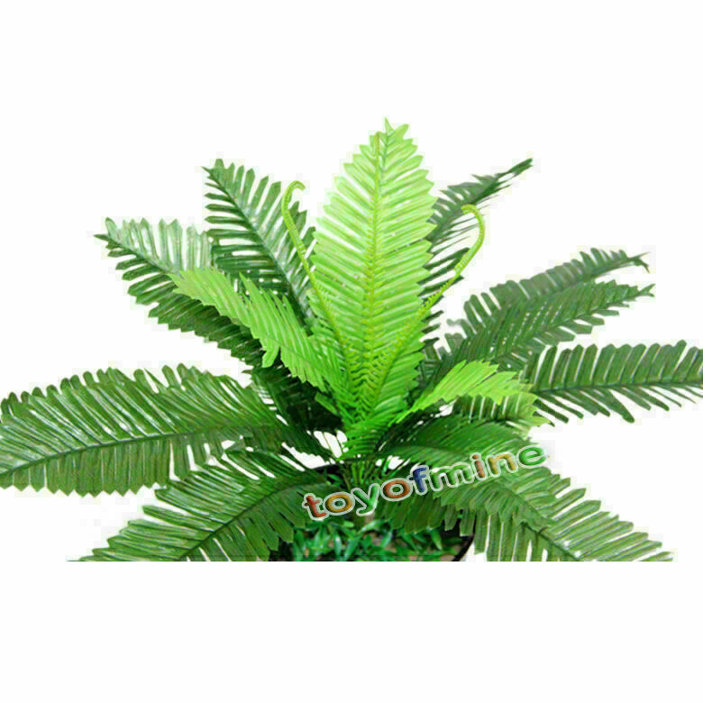 Lifelike Big Artificial Silk Boston Fern Bath Potted Plant Tree Home Decoration