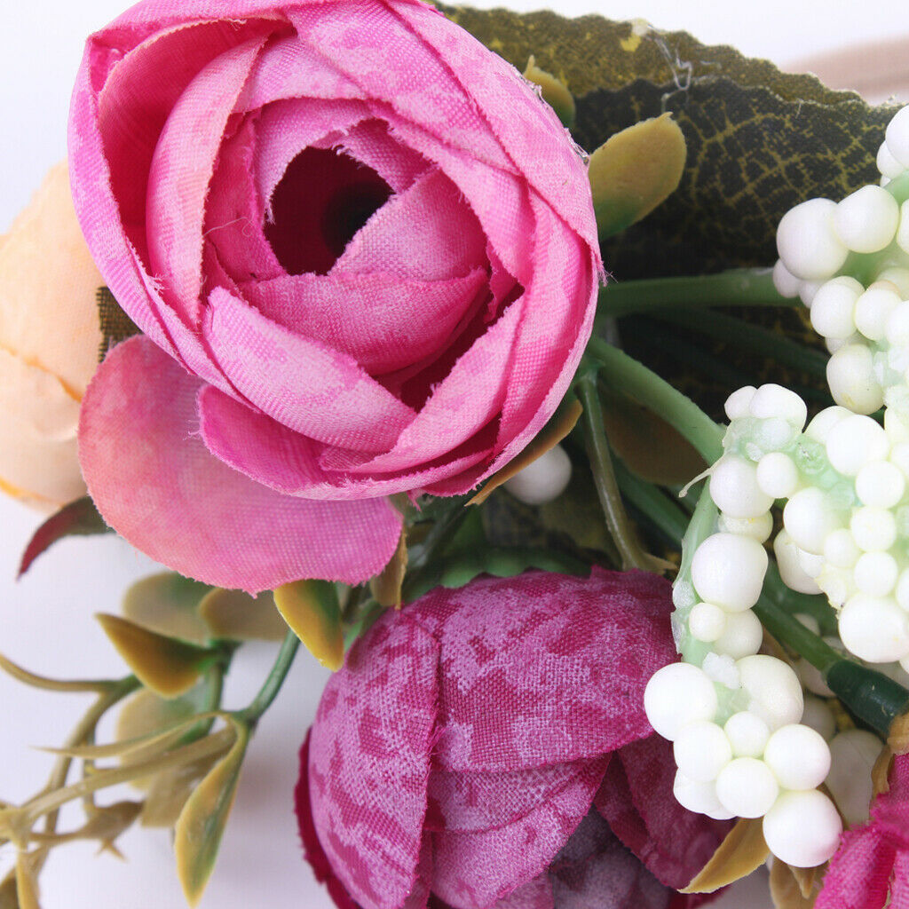 Girls Floral Crown Head Party Flower Hair Accessory
