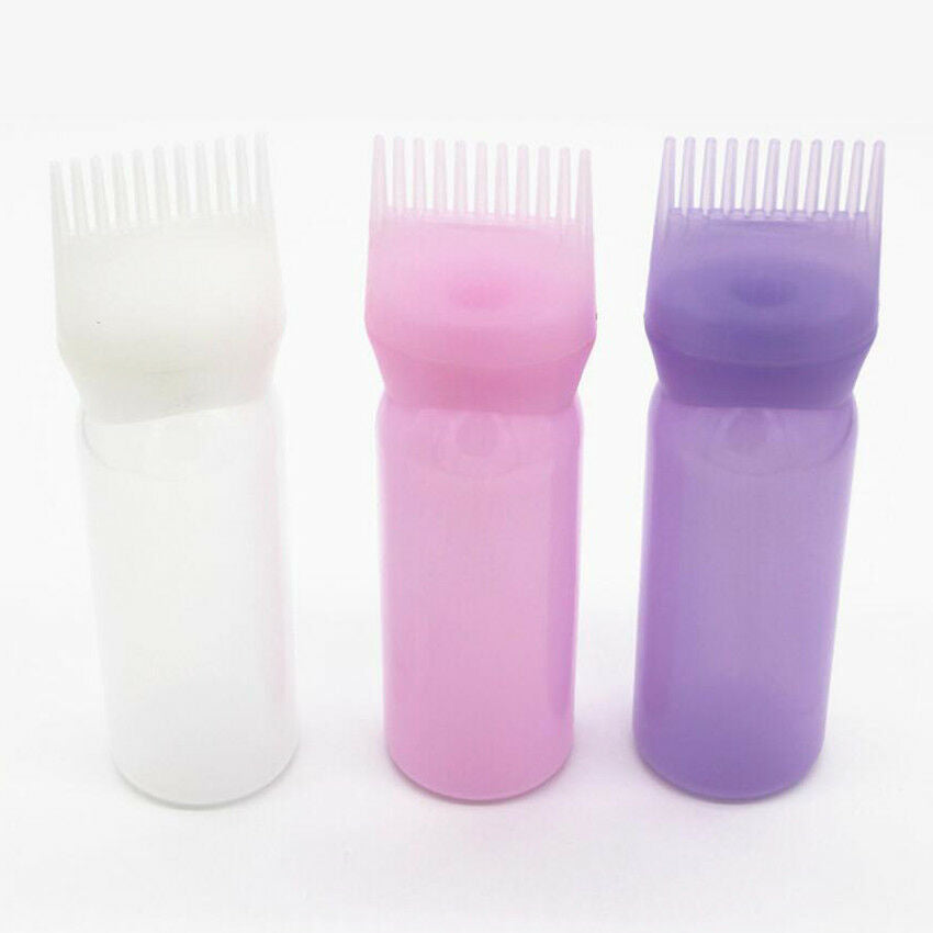 120ML Applicator Hair Dye Bottle Brush Dispensing Dry Cleaning Coloring Comb Hot