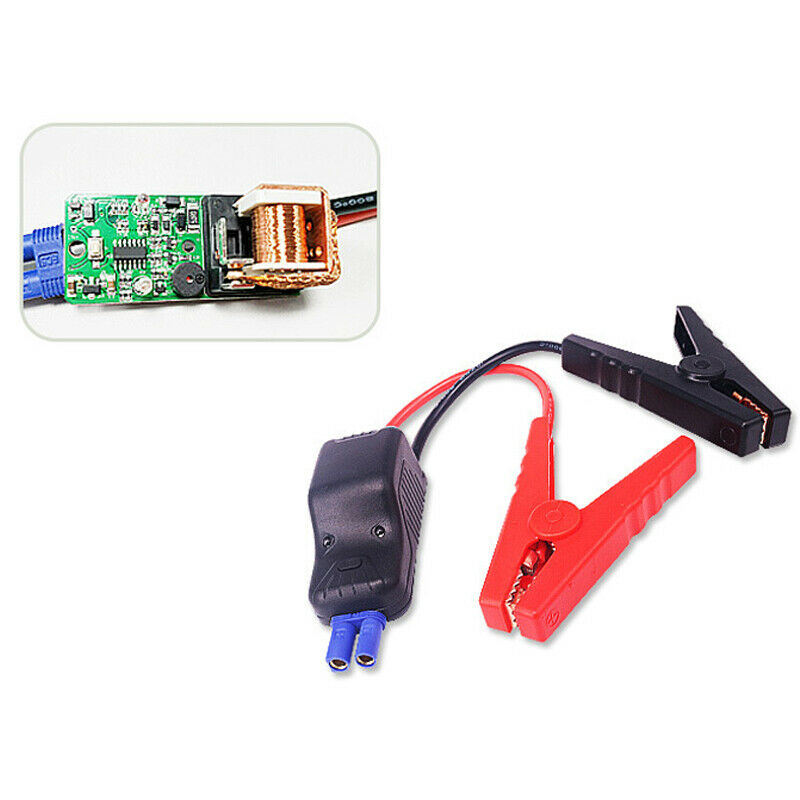 Smart Booster Cable Battery Clamp Line Kit LED Indicator For Car Jump Starter