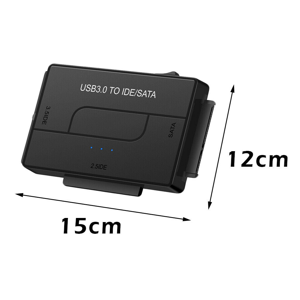 3-In-1 SATA/IDE to USB 3.0 Adapter for 2.5"/3.5" Inch IDE and SATA HDD SSD