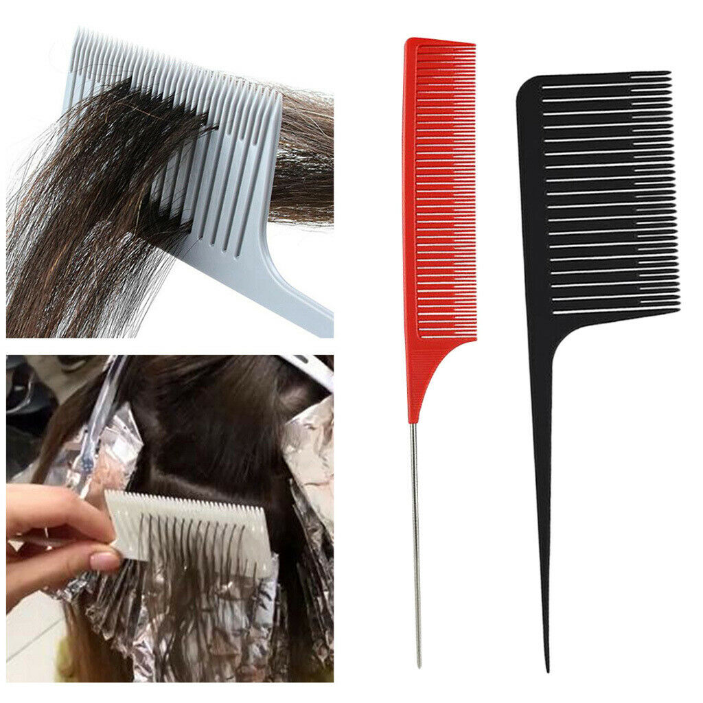 New Fine-tooth&Wide-toothed Sectioning Weaving Highlight Foiling Hair Combs