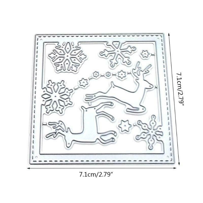 Snowflake Elk Box Carbon Steel Cutting Dies DIY Scrapbooking Photo Album Making