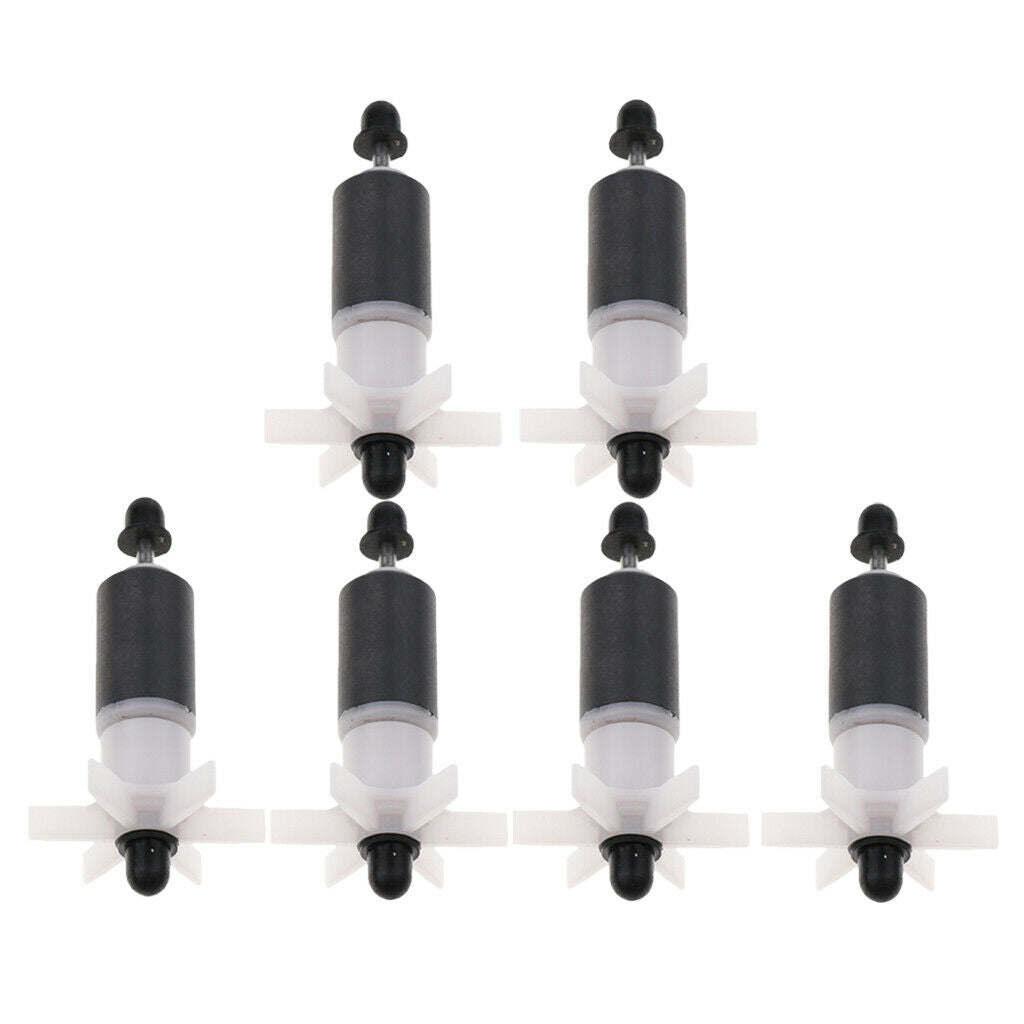 6Pcs/Set Ceramic Motor Impeller Replacement Motor Spare Parts Filters Ponds